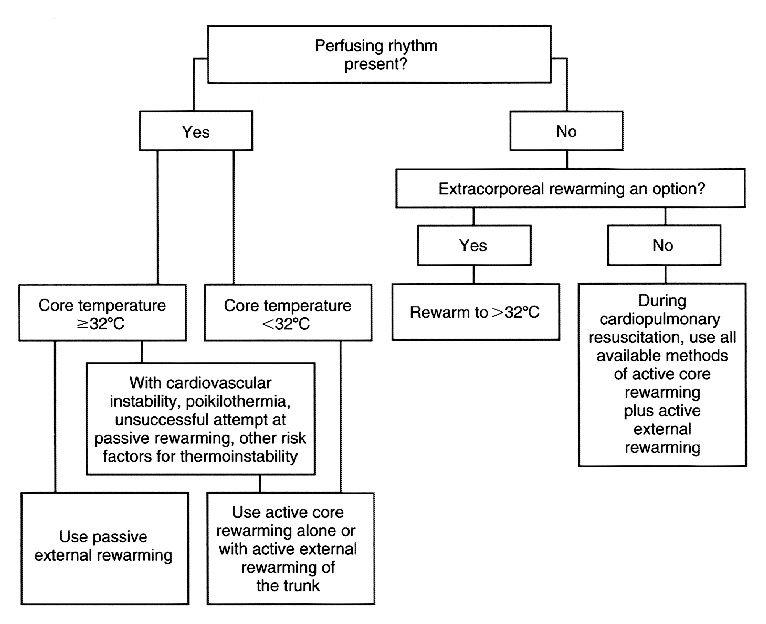 Algorithm for Rewarming.