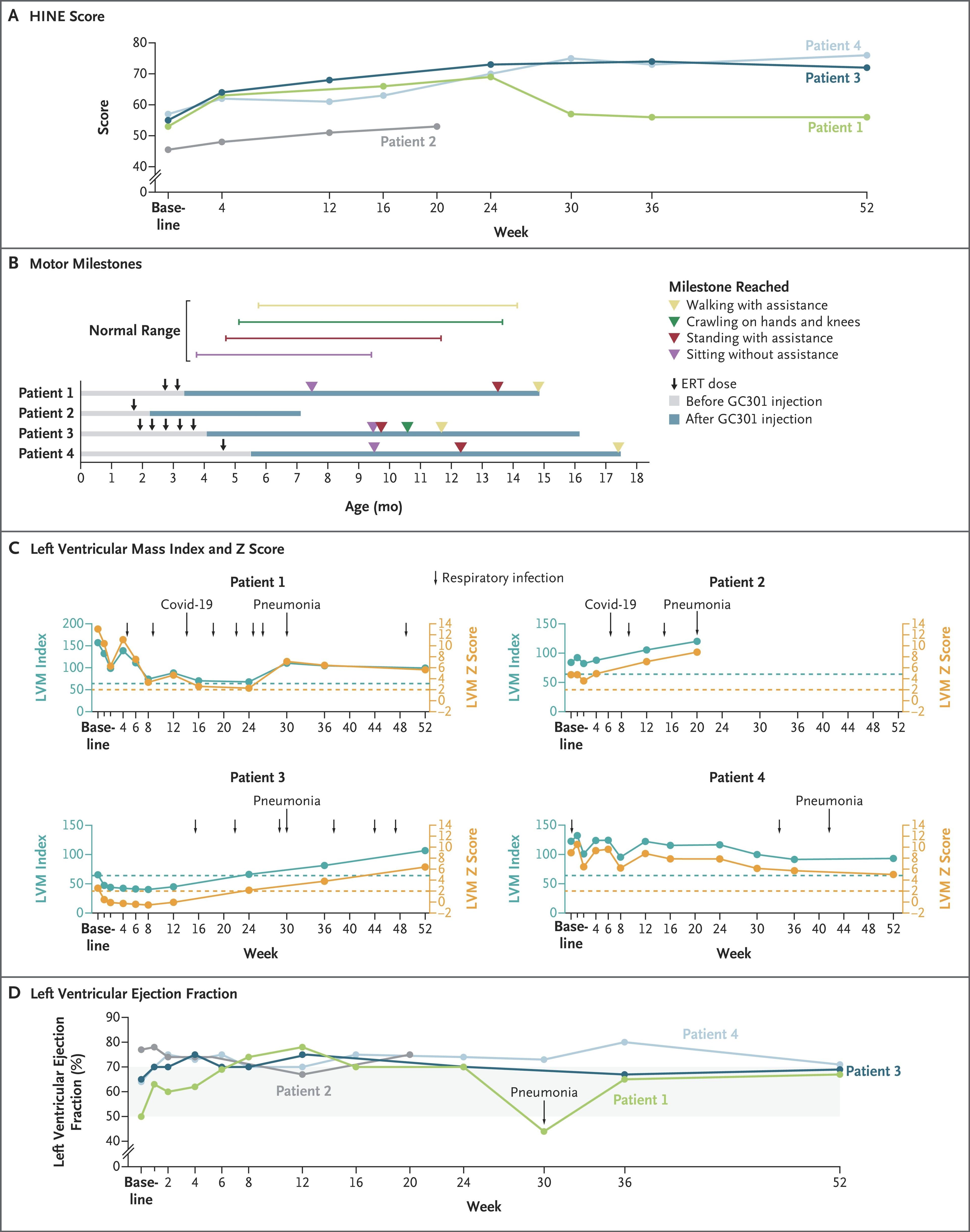 Psychomotor and Cardiac Outcomes after GC301 Injection in Four Patients with Infantile-Onset Pompe’s Disease.