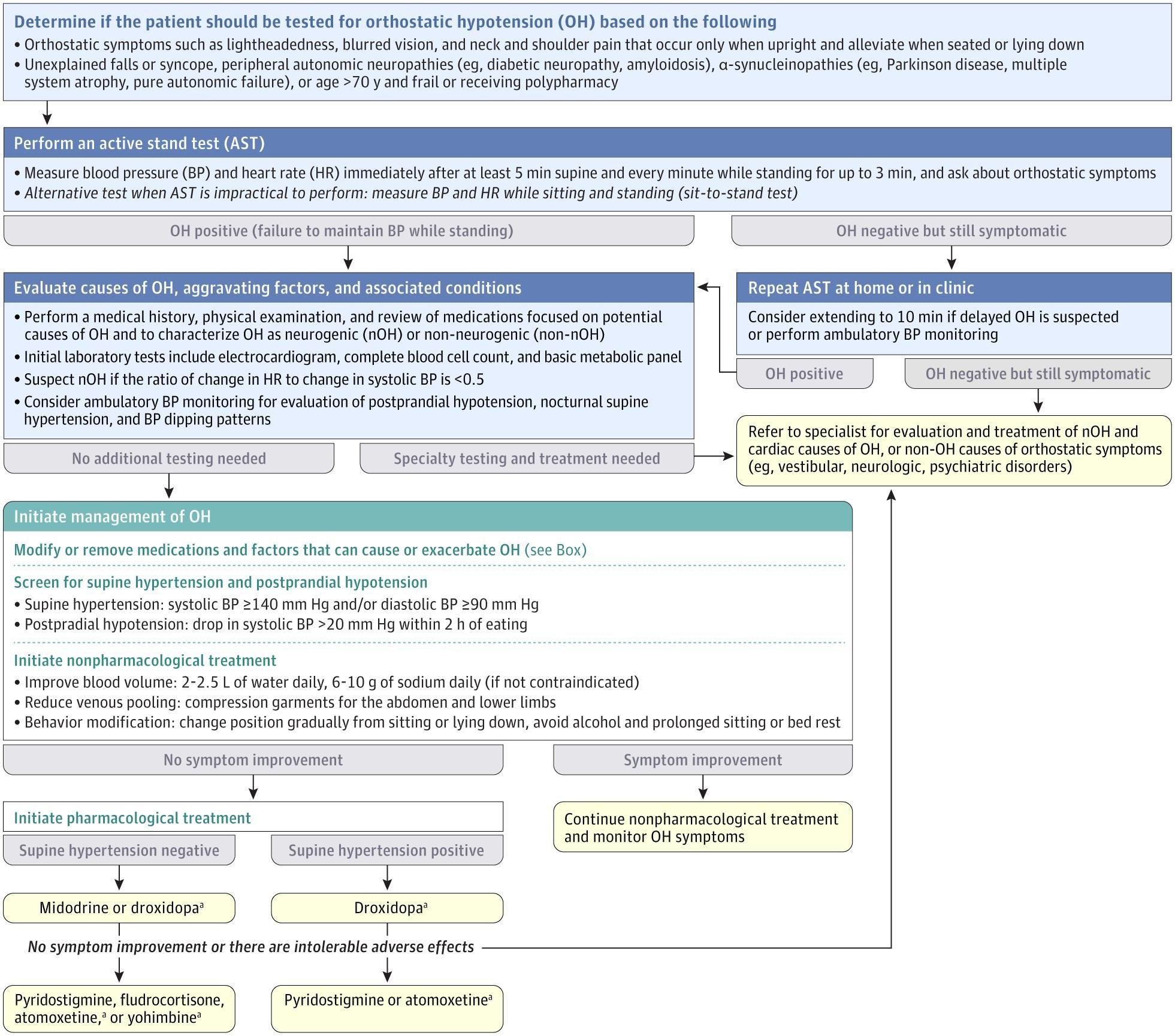 Diagnostic and Treatment Approach to Orthostatic Hypotension